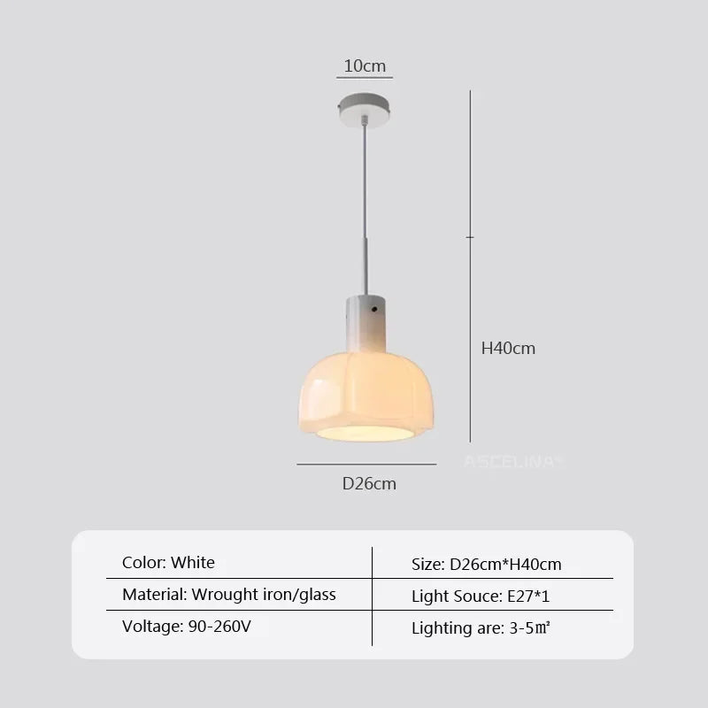 Suspension LED en verre au style nordique - Nordic Glow