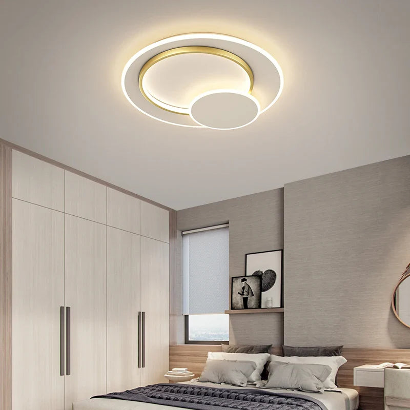 Lustre Circulaire Moderne pour un Éclairage Intérieur Décoratif