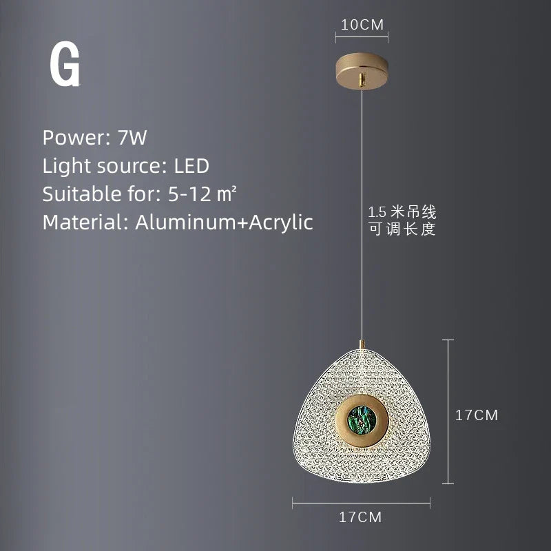 Suspension rotative multi-style Led Lights - Avec des lumières rondes pour votre maison et intérieur.