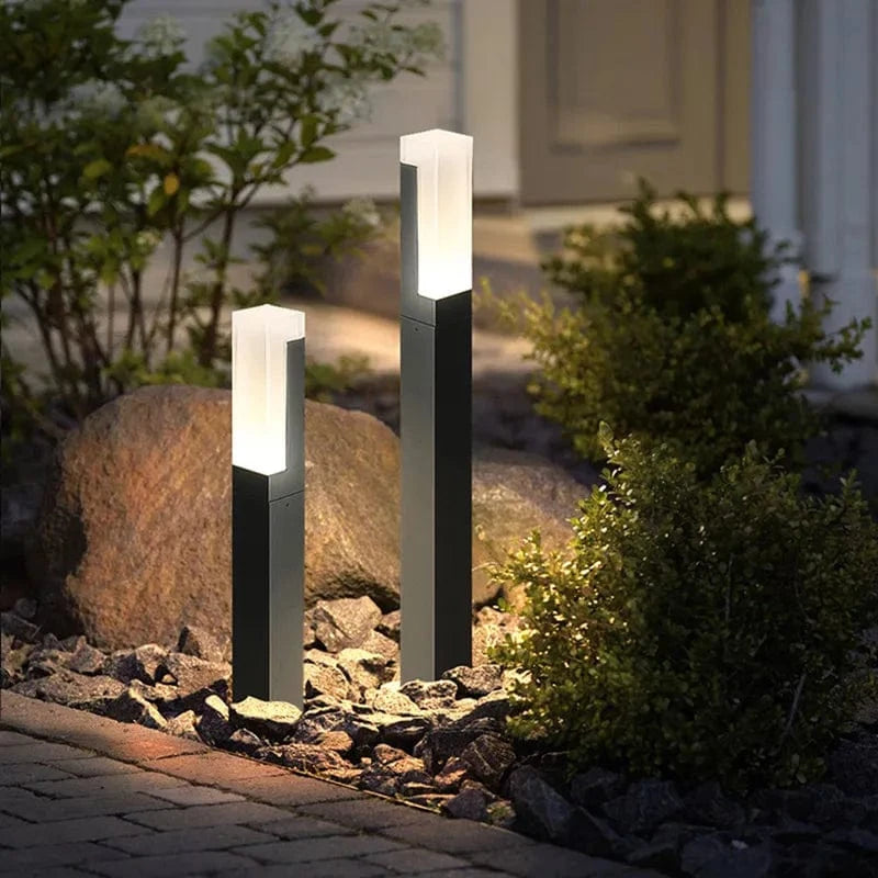 Nouvelle colonne lumineuse LED extérieure étanche IP65 10 W en aluminium pour chemin de jardin