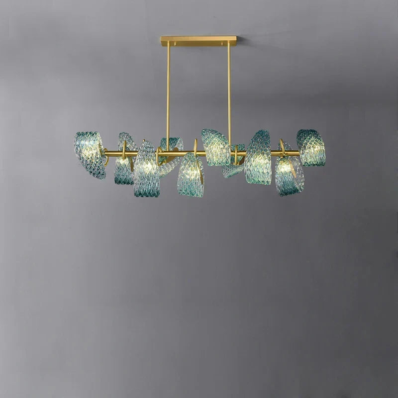 Lampes suspendues design en verre bleu pour couloir, Bar et chambre - Suspension Luminaire Moderne
