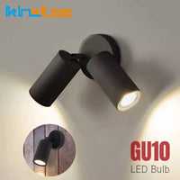 Applique Murale LED Nordique Double Tête Rotative pour Lecture et Étude - Lumières Brillantes