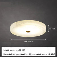 Plafonnier LED Moderne en Marbre Naturel Luminaire Décoratif 2024 - Luxe et Élégance
