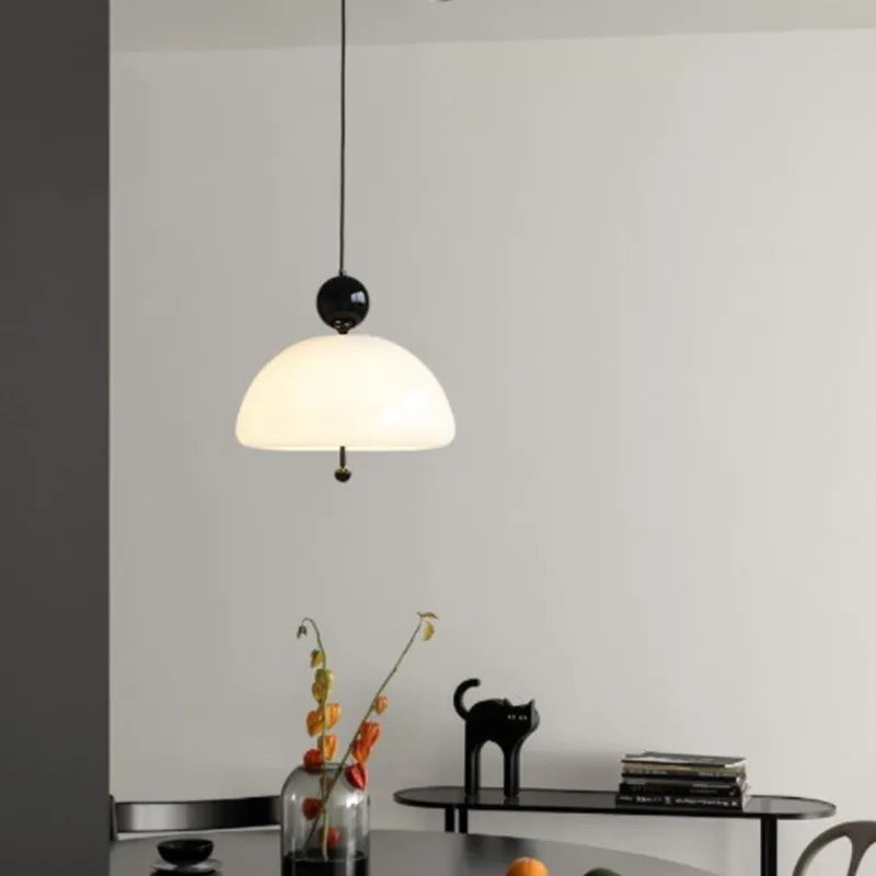 Suspension Champignon Nordique en Verre LED