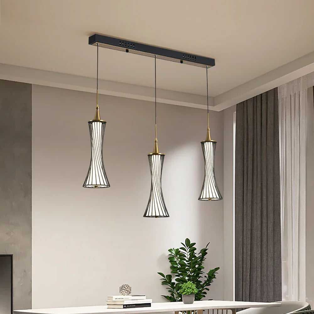 Lustre LED Escalier Fer Acrylique
