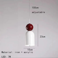 Lustre LED tendance avec cordon métallique ajustable - Livraison directe