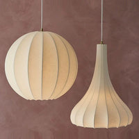 Suspension en soie nordique Wabi Sabi pour Bar Restaurant - Lampe LED élégante pour salle à manger, chambre ou appartement