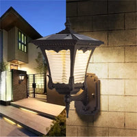 Applique murale solaire extérieur luminaire moderne LED étanche pour Patio, cour, porche, balcon, cour, Villa, allée