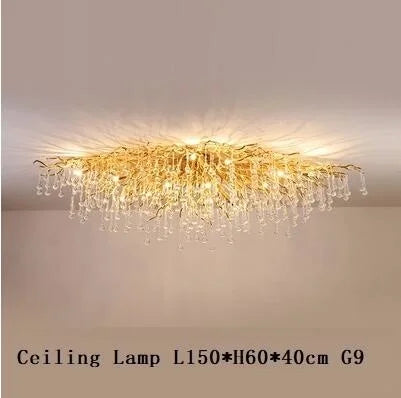 Lustre en Cristal LED de Luxe Moderne pour un Intérieur Élégant