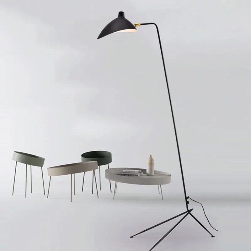 Lampadaire Minimaliste en Métal avec Abat-jour Rotatif  Rapidité Design