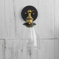 Applique murale Vintage Phansthy en verre clair pour Escalier Loft
