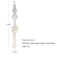 Lustre Nordique Wabi Sabi Vent Papier de Riz Suspension LED Lumières