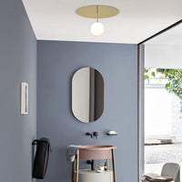 Plafonnier LED Auggie: Base Circulaire & Perle Lumineuse