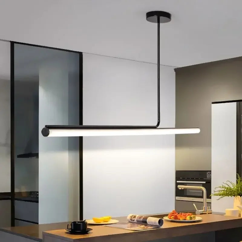 Lustre Bande Suspension Nordique Design Minimaliste