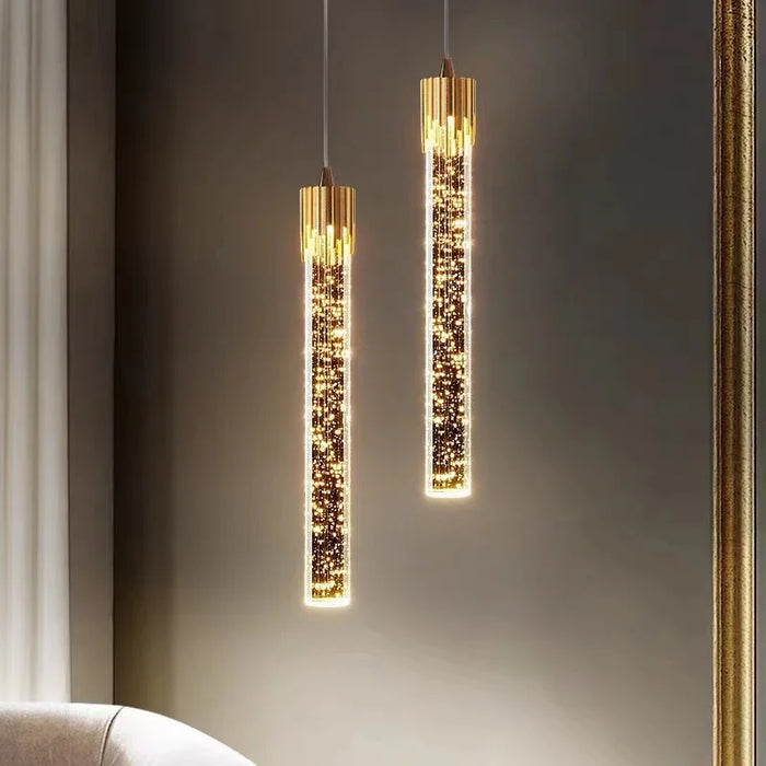 Lustre en cristal LED moderne pour hôtel et bar élégant