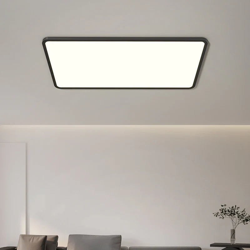 Plafonnier LED Ultra-mince Rectangulaire Minimaliste Scandinave Moderne en Acrylique