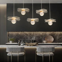 Suspension Lotus Cristal LED Personnalisée