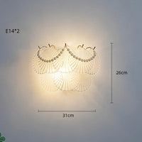 Applique murale LED en verre Natural Luxe.