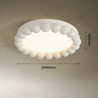 Plafonnier LED circulaire Nordic Cream Style