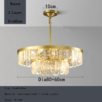 Lustre en cristal multicouche nuage et brume pour hôtel - Corps en acier de luxe