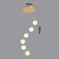 Suspension luminaire nordique pour éclairer l'intérieur de votre escalier.