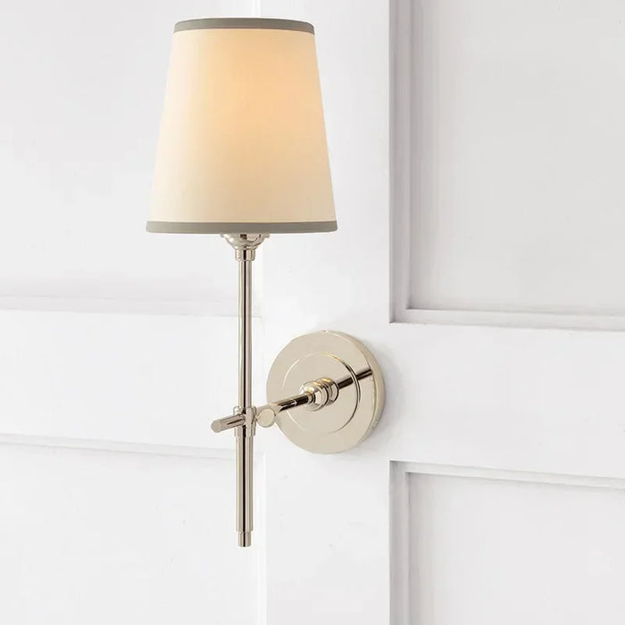 Applique murale nordique moderne en cuivre pour villa de luxe