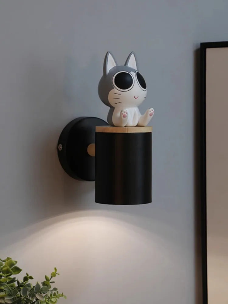 Applique murale LED "Chat Cartoon"