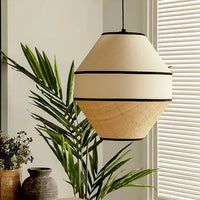Suspension Bohême Wabi Sabi en rotin fait main - Parfait pour la déco intérieure