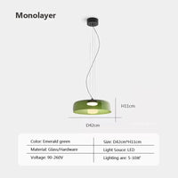 Lustre nordique en fil de verre pour une décoration moderne