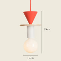 Lampe nordique en bois - Suspension LED - Décoration lumineuse pour la maison