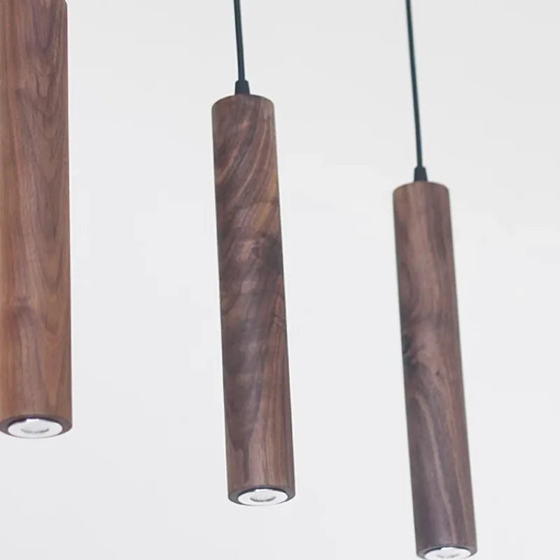 Suspension LED Grain de Bois - Style Nordique Moderne