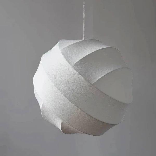 Lustre boule design en tissu soyeux fait main