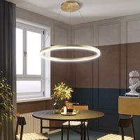 Lustre LED nordique minimaliste réglable avec lampe suspendue