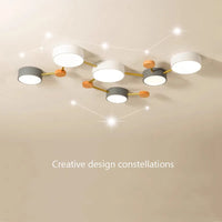 Plafonnier LED en bois : design nordique moderne