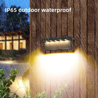 Lot de 2 Lampes Solaires Extérieures 5 LED Étanche Intelligentes -