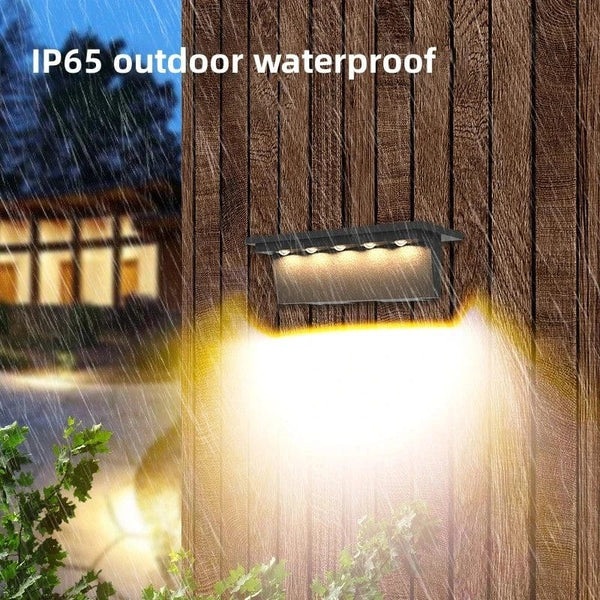 Lot de 2 Lampes Solaires Extérieures 5 LED Étanche Intelligentes -