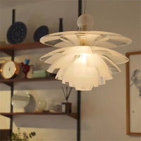 Lustre en acrylique/verre moderne LED "Pomme de Pin"