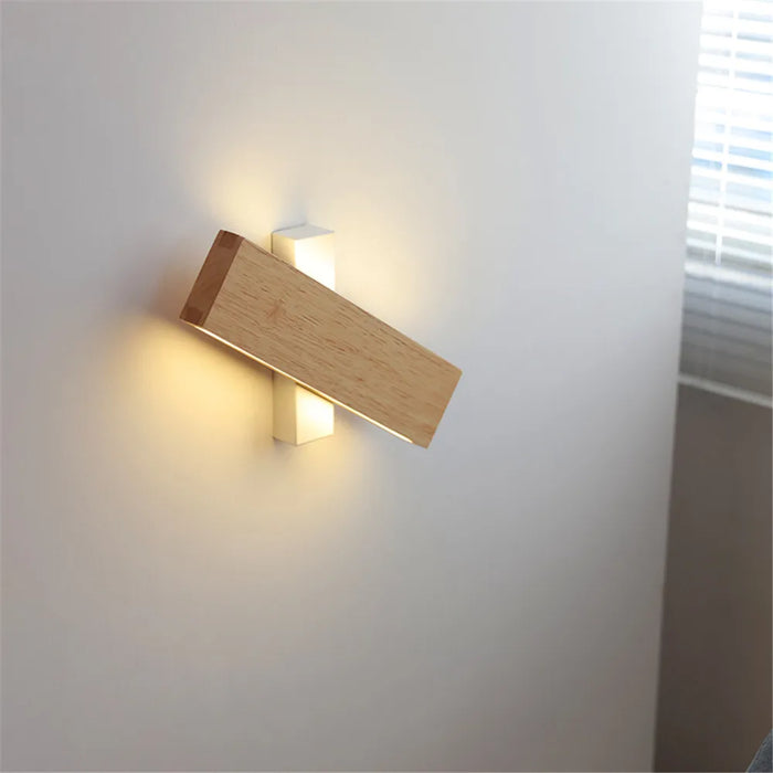 Applique Murale LED en Bois Moderne Décorative d'Intérieur