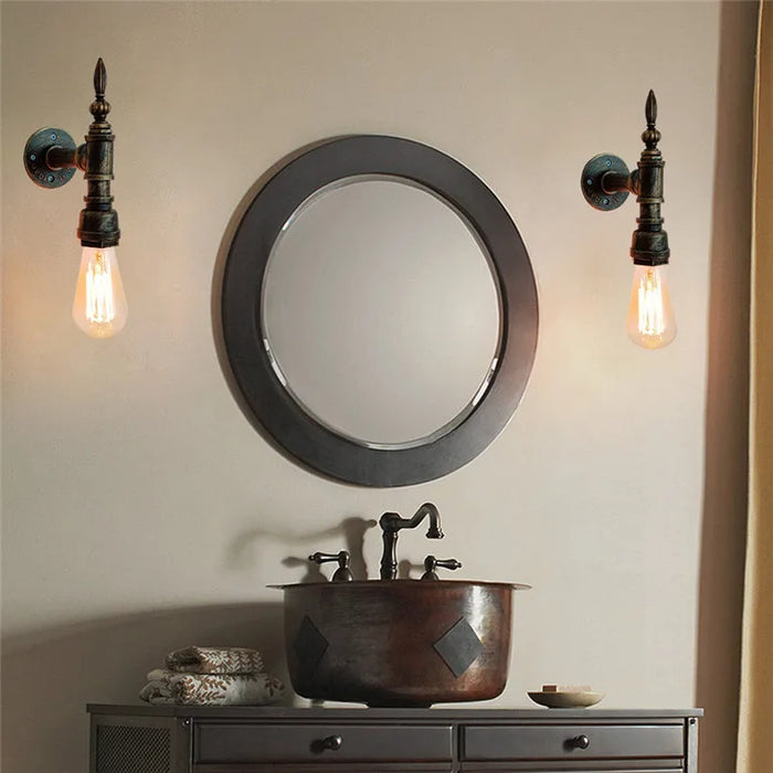 Applique Murale Rétro Tuyau d'Eau - Luminaires Antiques Intérieurs
