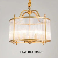Lustre Moderne en Cuivre avec Tubes de Verre - 2 Modèles Exclusifs
