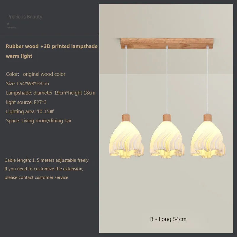 Suspension LED en verre au design nordique contemporain