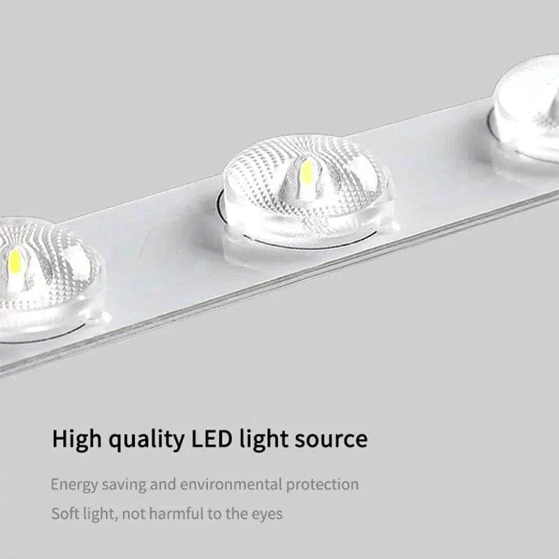 Lampe de plafond LED en bois carrée - Design minimaliste et moderne