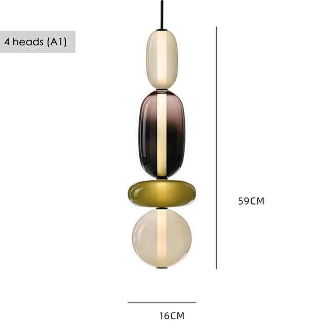 Suspension Luxe en Verre Nouvé.