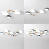 Plafonnier LED en bois : design nordique moderne