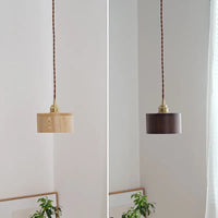 Suspension LED en bois au design nordique contemporain