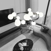 Lustre design rond - Collection Luxe Nordique, Mariage du Minimalisme Moderne