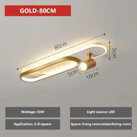 Plafonnier LED moderne avec projecteur pour décoration intérieure
