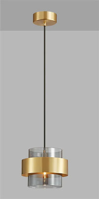 Lustre LED Élégant Nordique en Verre Doré - Décoration Intérieure de Luxe