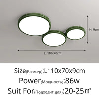 Plafonnier rond minimaliste LED pour éclairage intérieur