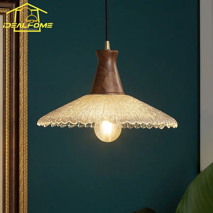 Nordique In - Suspension de lumière chaude LED  en cuivre et verre
